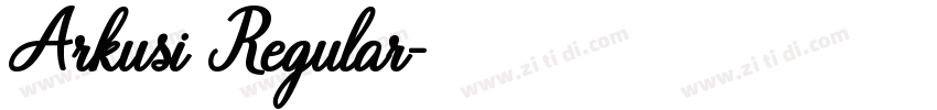 Arkusi Regular字体转换